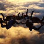 Sunset,Skydiving